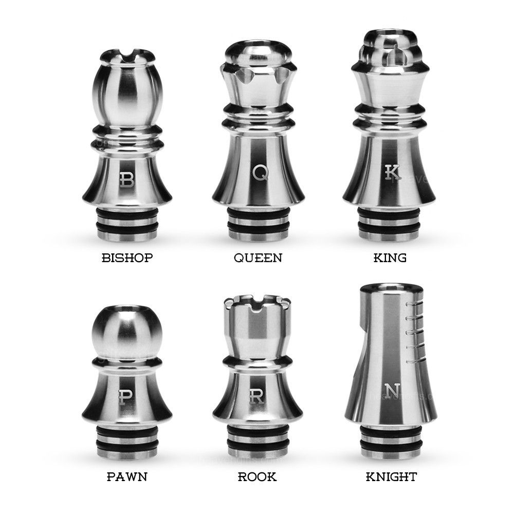 Rock Silver - Drip Tip KIZOKU Chess Series 510