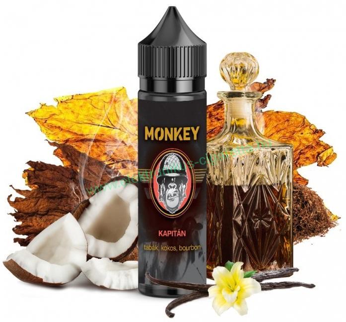 MONKEY LIQUID - Kapitan (Dohány, bourbon vanília, kókusz) 12ml