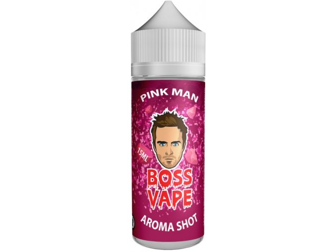 Aroma Boss Vape S&V : PINK MAN (Mix piros gyümölcs, málna és szamóca) 15ml
