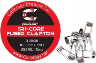 Coilology Tri-Core Fused Clapton SS316 0,33ohm