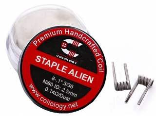 Coilology Staple Alien Ni80 0,14ohm + pamut